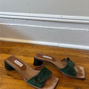 Miista Green Heels